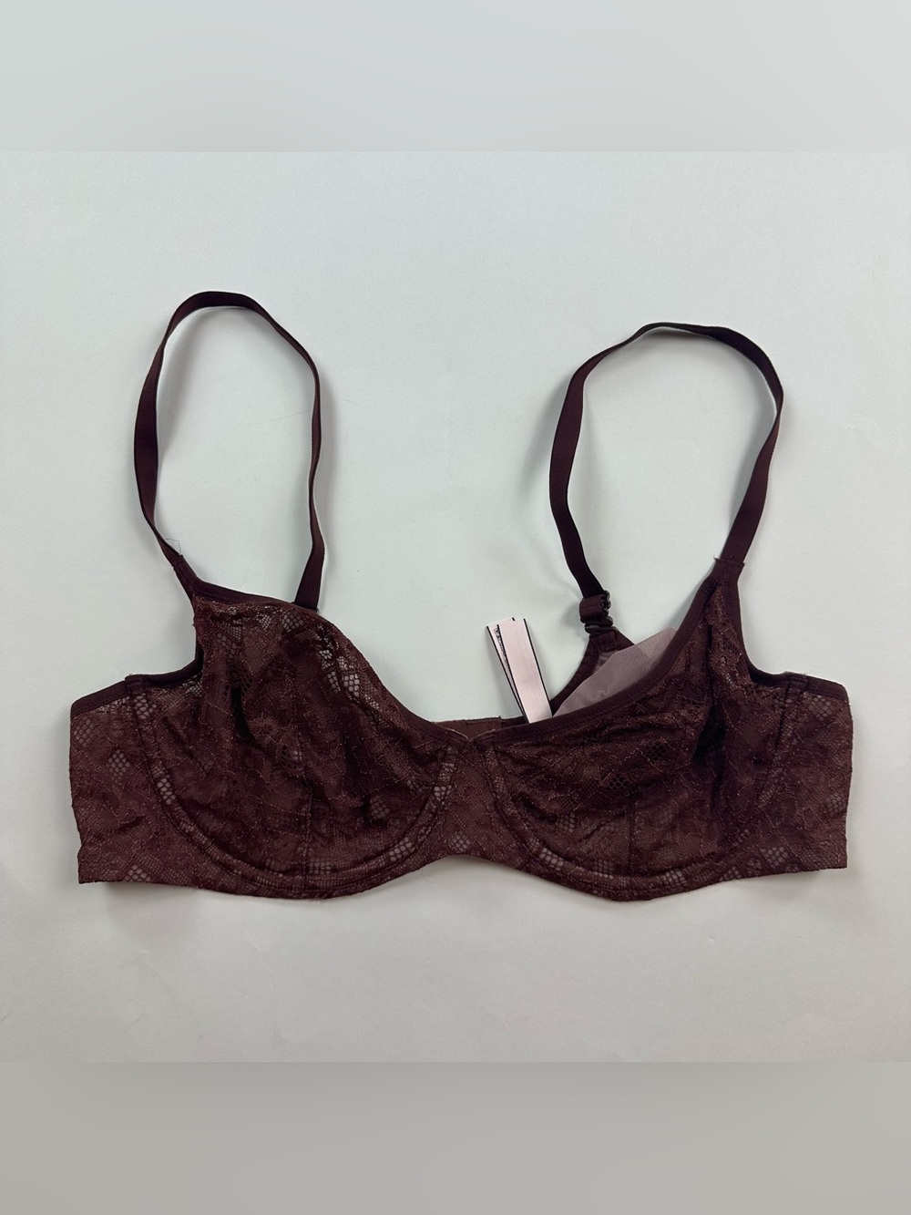 Victorias Secret Lace Unlined Demi Bra Size 38C